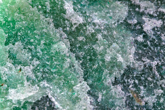 A macro shot of aventurine crystal with magical and metaphysical properties. 