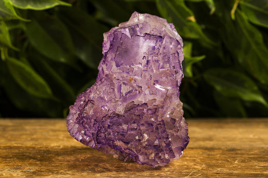 A purple flourite crystal with magical and metaphysical properties. 