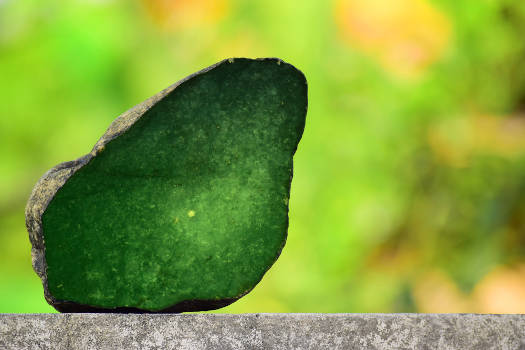 A green jade crystal with magical and metaphysical properties. 
