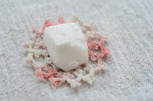 A white selenite crystal with magical and metaphysical properties. 
