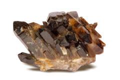 A smoky quartz crystal. 