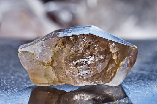 A transparent smoky quartz crystal with magical and metaphysical properties. 