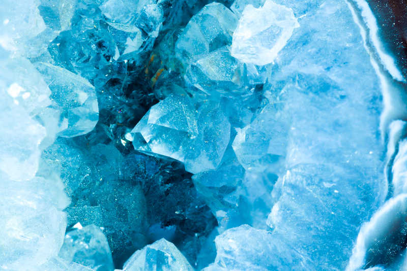 Blue crystals used for enhancing and developing intuition.
