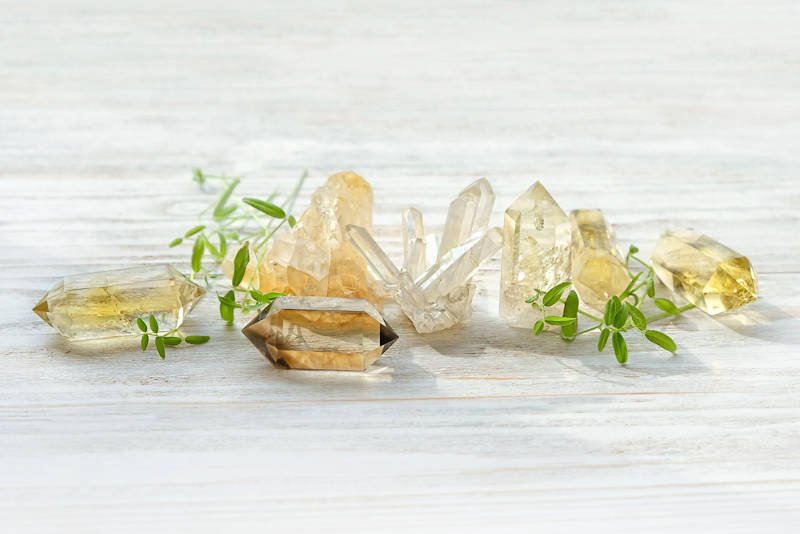 Crystals used to help with clarity and decision making.