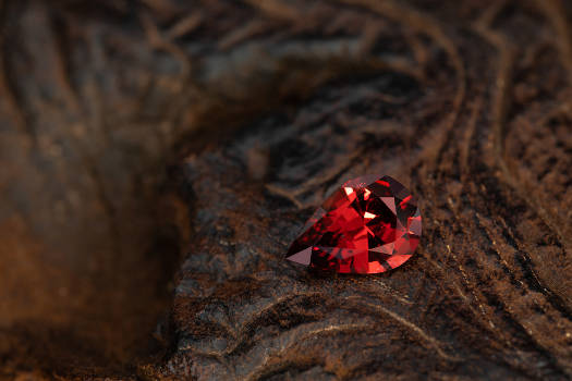 A garnet crystal with magical and metaphysical properties. 