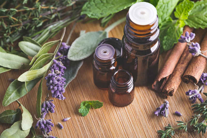 Herbs and essential oils used for manifestation.