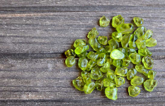 Peridot crystals with magical and metaphysical properties. 