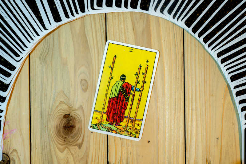 Three of Wands Tarot Card Meaning.