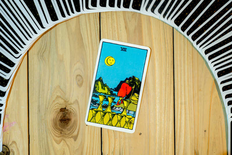 Eight of Cups Tarot Card Meaning.
