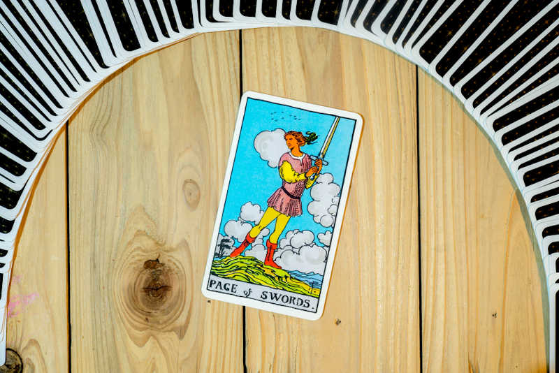 Page of Swords Tarot Card Meaning.