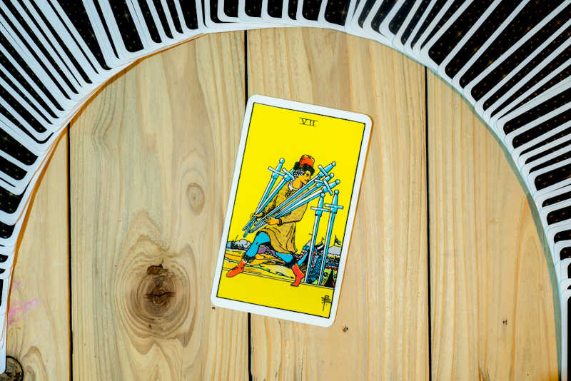 Seven of Swords Tarot Card Meaning.