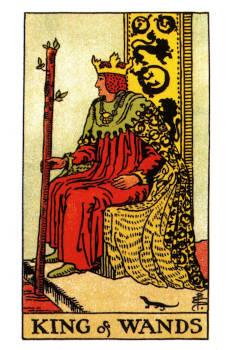 King of Wands Tarot Card. 
