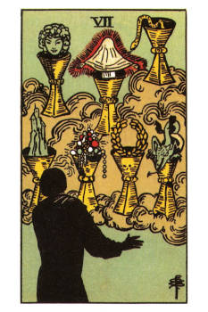 Seven of Cups Tarot Card Meaning. 