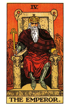 The Emperor Tarot Card. 