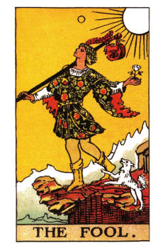 The Fool Tarot Card. 