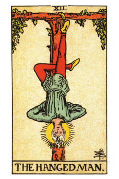 The Hanged Man Tarot Card. 