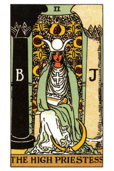 The High Priestess Tarot Card.