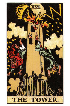The Tower Tarot Card. 