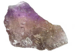 An ametrine crystal. 