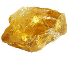 A citrine crystal.